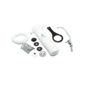 Purificador bajo mesada LIFE PURE HOME blanco con filtro interno de cerámica y carbón. Se cambia el filtro de 8 a 10 meses.